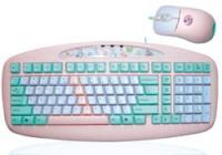 Клавиатура A4Tech KBS-6135BP Kids A-Type keyboard + 3D optical mouse PS/2